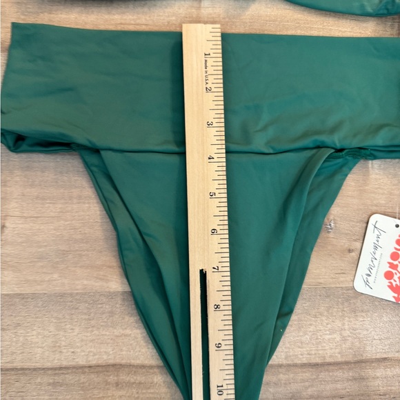 Free People Movement Toast Bikini Top & Bottoms Women’s Small Amazon Green NEW - Picture 4 of 12